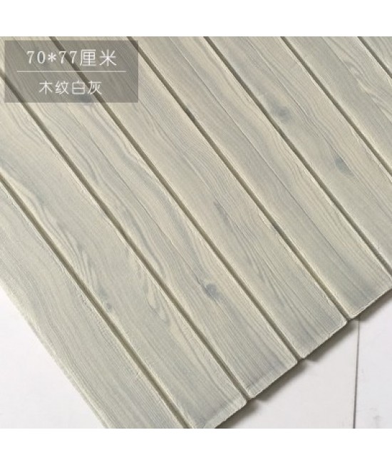 3D 立體長條木紋款 彈性磚牆貼